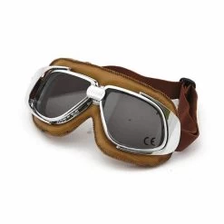 Bandit Classic Goggles Brown Leather -Winkel Voor Motoraccessoires bandit classic goggles brown leather 1