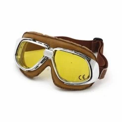 Bandit Classic Goggles Brown Leather -Winkel Voor Motoraccessoires bandit classic goggles brown leather 4