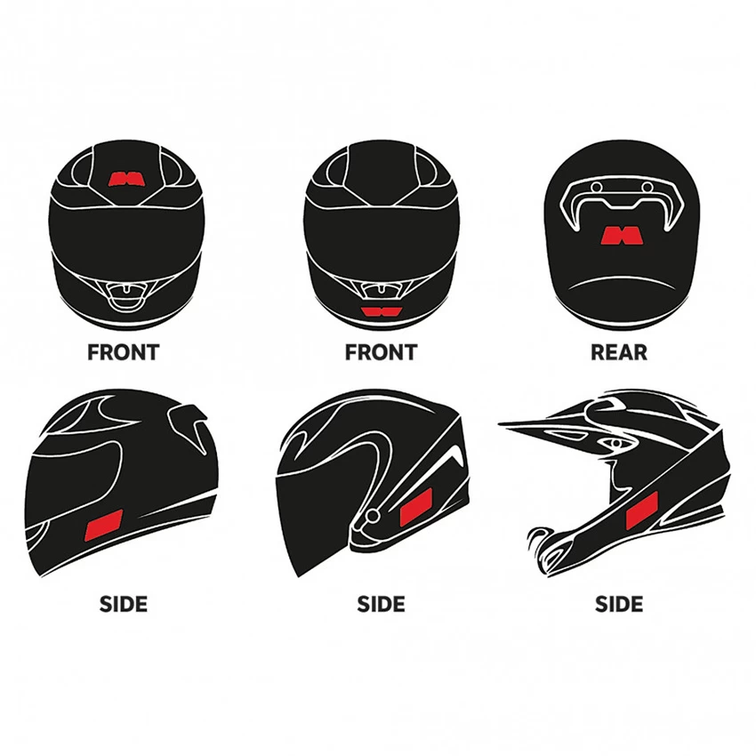 Booster Reflection Set Helmet 4 Booster Reflection Set Helmet - Afbeelding 3