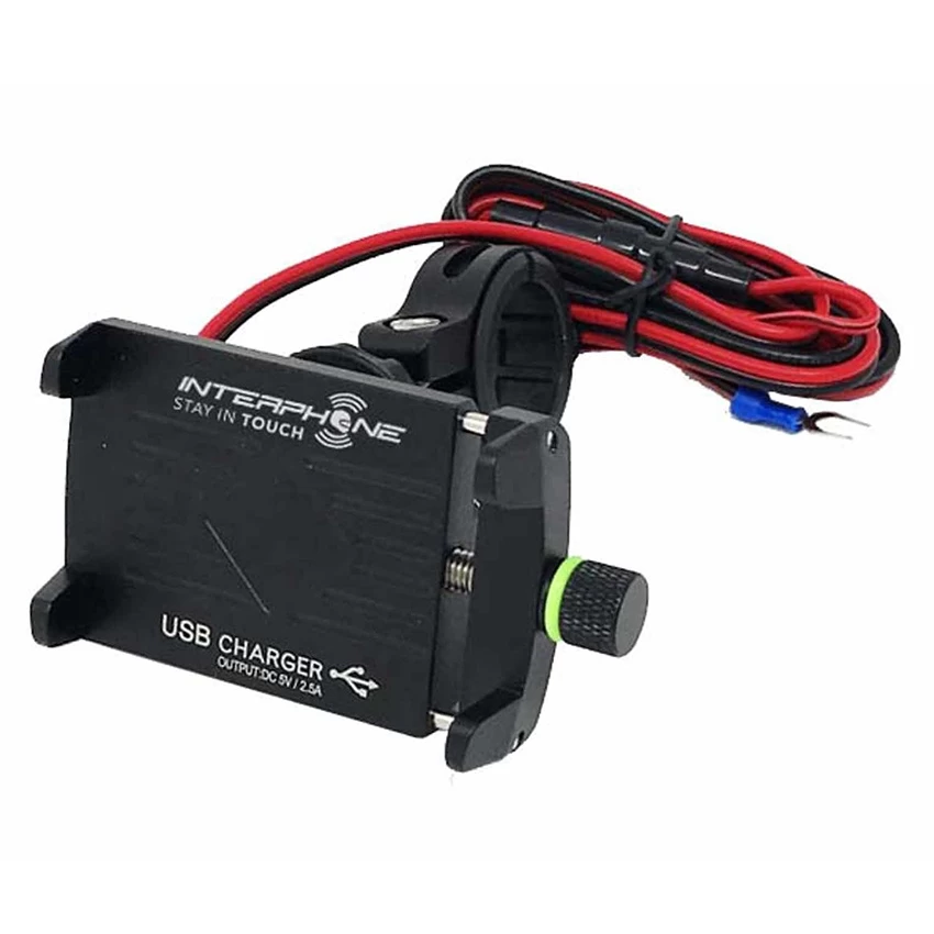 Interphone Smartphone Holder Motocrab Evo Alu USB 2 Interphone Smartphone Holder Motocrab Evo Alu USB