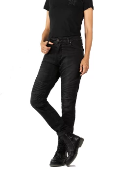 John Doe Betty Biker Jeans Black Used -Winkel Voor Motoraccessoires john doe betty biker jeans black used 2