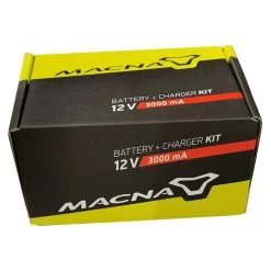 Macna Battery + Charger 12V/3000 MAH -Winkel Voor Motoraccessoires macna battery charger 12v 3000 mah 2