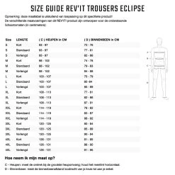 Rev'it Eclipse Trousers -Winkel Voor Motoraccessoires revit eclipse trousers 6