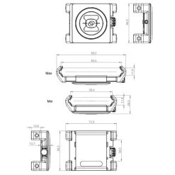 SP Connect SP Bike Bundle II Universal Clamp -Winkel Voor Motoraccessoires sp connect sp bike bundle ii universal clamp 2